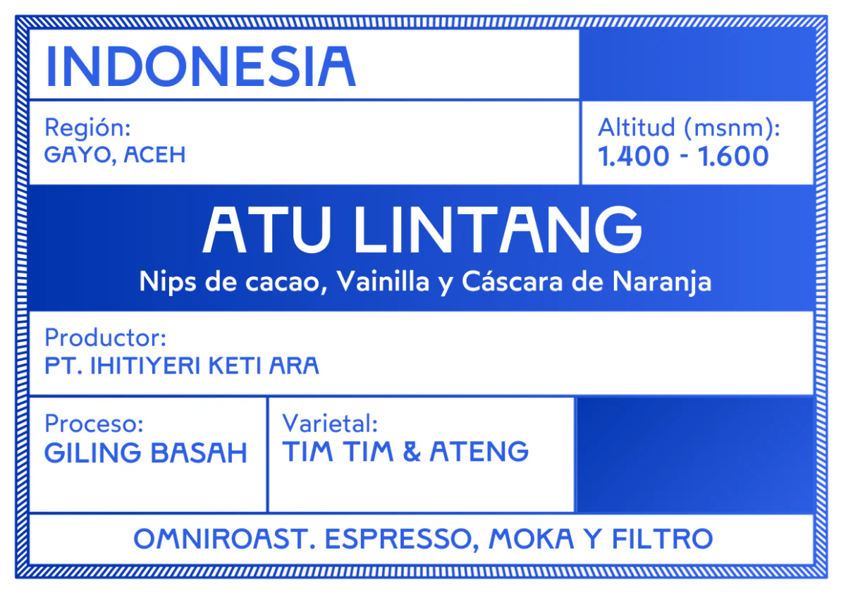 Atu Lintang. Café de Indonesia, Gling Basah - Image 3