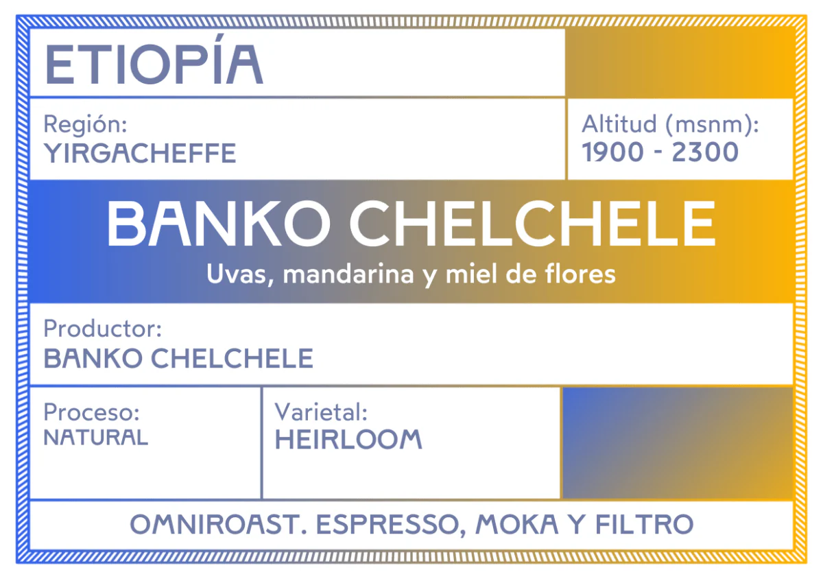 Banko Chelchele. Café de Etiopía, Yirgacheffe - Image 3
