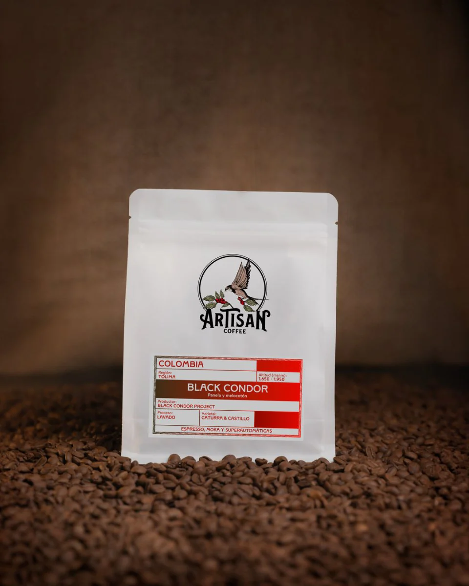 Black Condor. Café de Colombia. Lavado