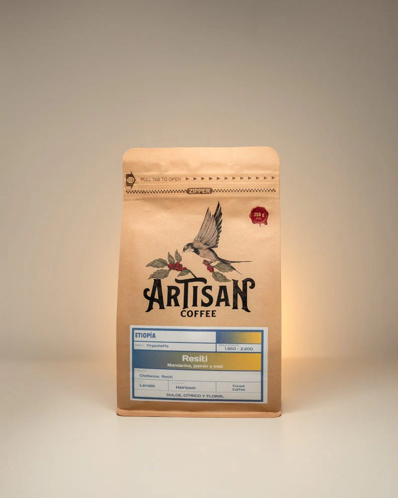 Café de Etiopía. Resiti. Yirgacheffe