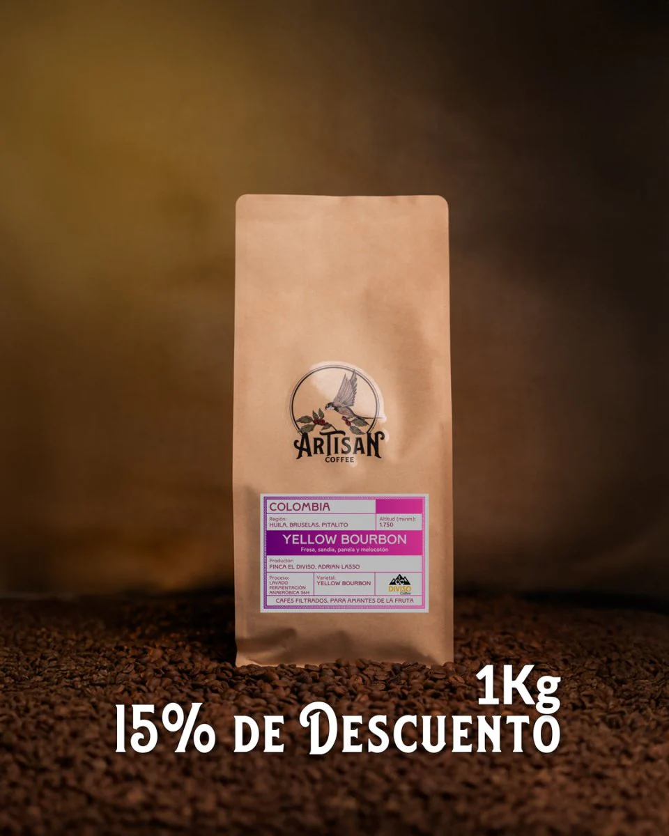 Yellow Bourbon. Café de Colombia. Lavado Anaeróbico 36h - Image 2