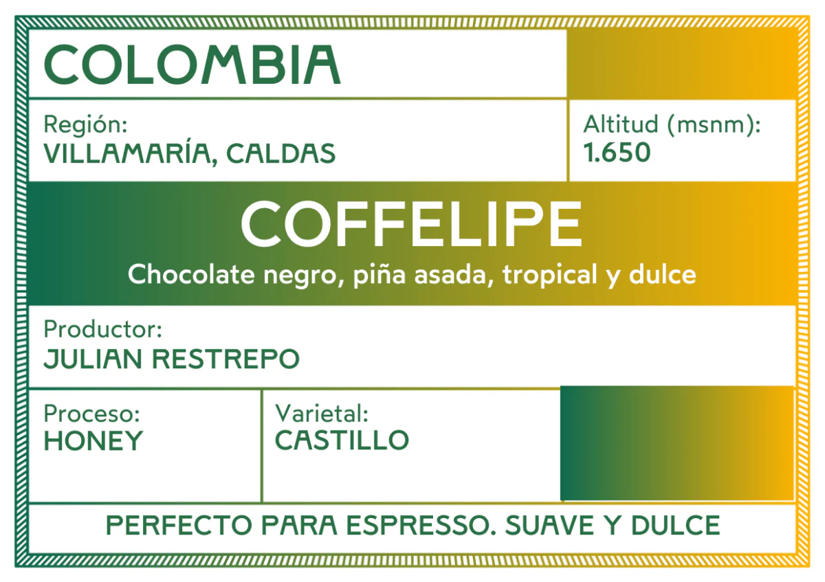 Coffelipe Honey. Café de Colombia - Image 2