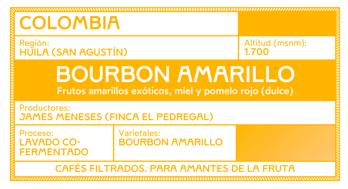 Bourbon Amarillo – Café de Colombia · Co-fermentado · Finca El Pedregal - Image 3