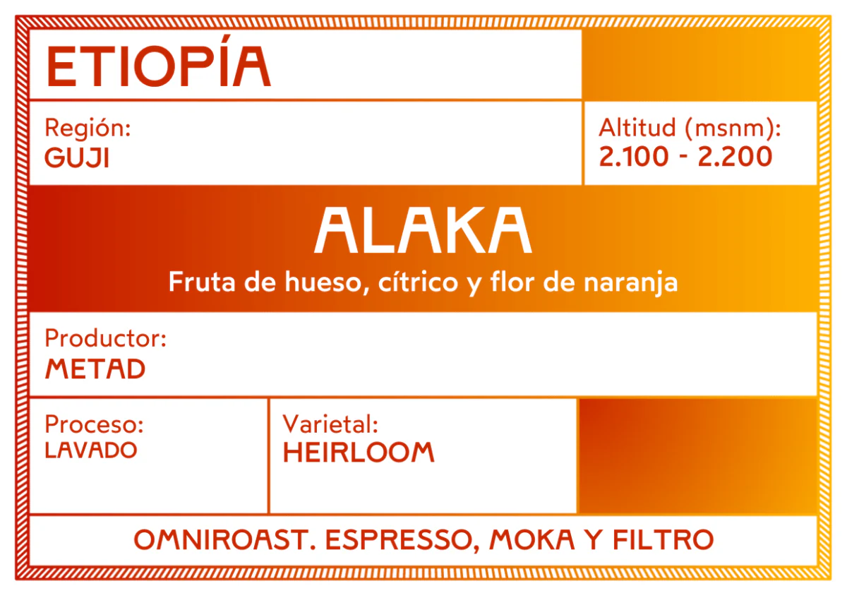Alaka. Café de Etiopía, Guji. Lavado - Image 3
