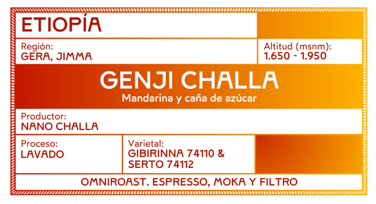 Genji Challa. Café de Etiopía. Lavado. - Image 3