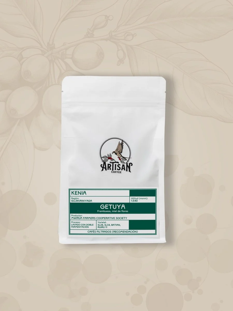 Getuya. Café de Kenia. Lavado con Doble Fermentación