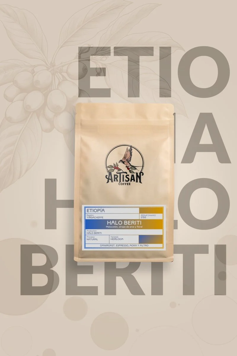 Halo Beriti. Café de Etiopía, Yirgacheffe