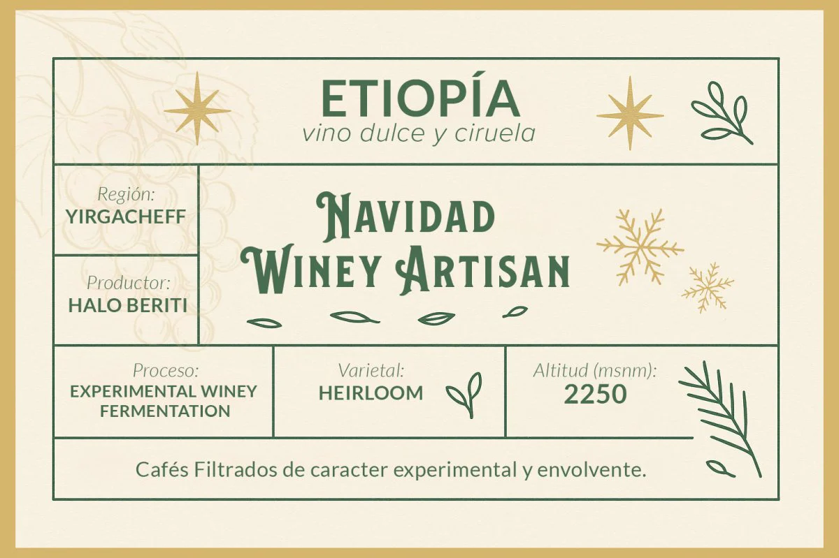 Halo Beriti Winey. Café de Etiopía. Edición especial Navidad - Image 3