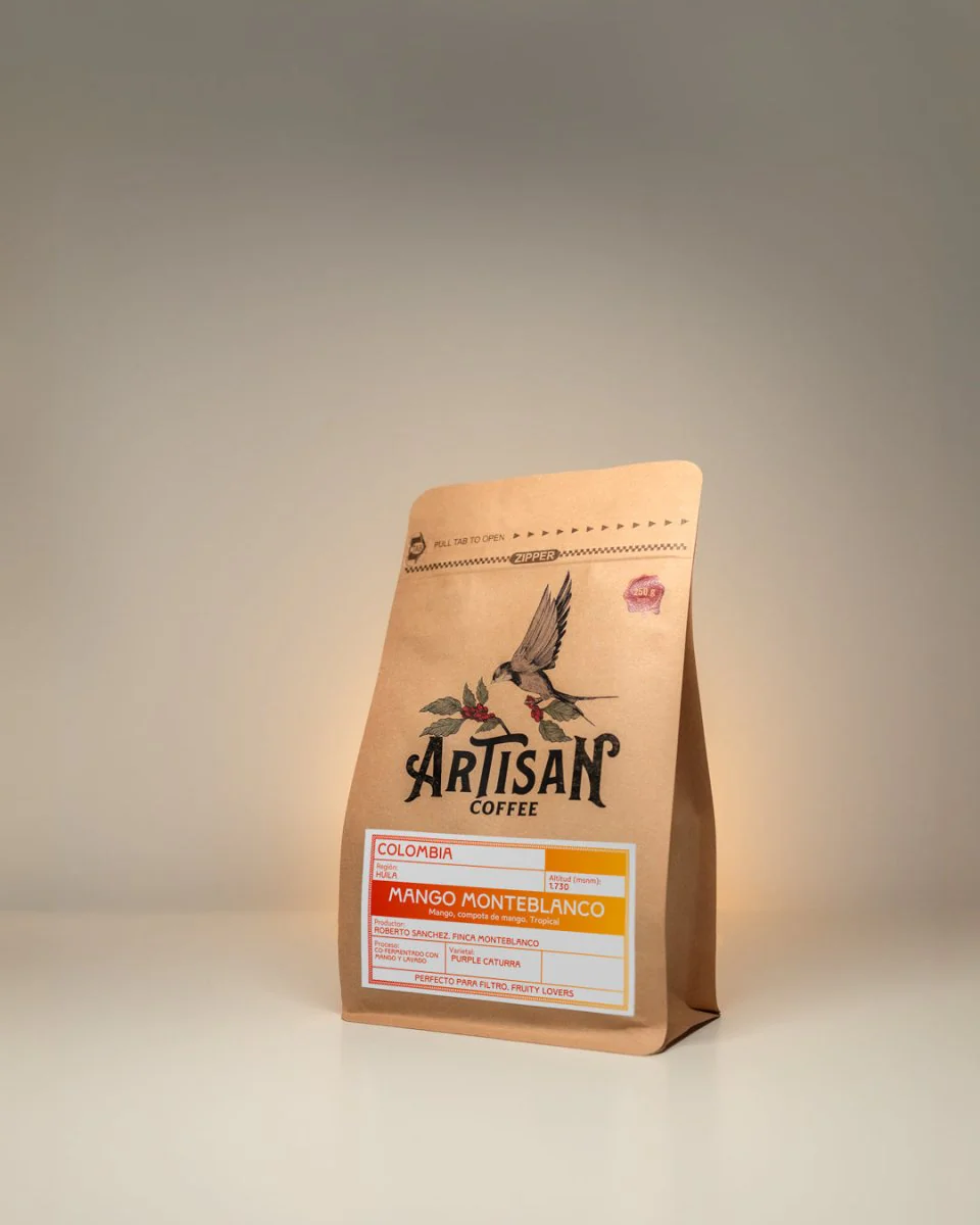 Mango Monteblanco. Café de Colombia. Cofermentado
