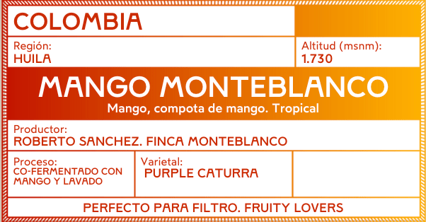 Mango Monteblanco. Café de Colombia. Cofermentado - Image 2