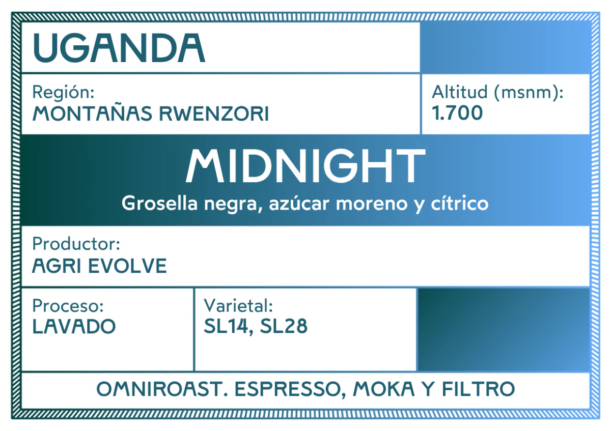 Midnight. Café de Uganda. Lavado - Image 3