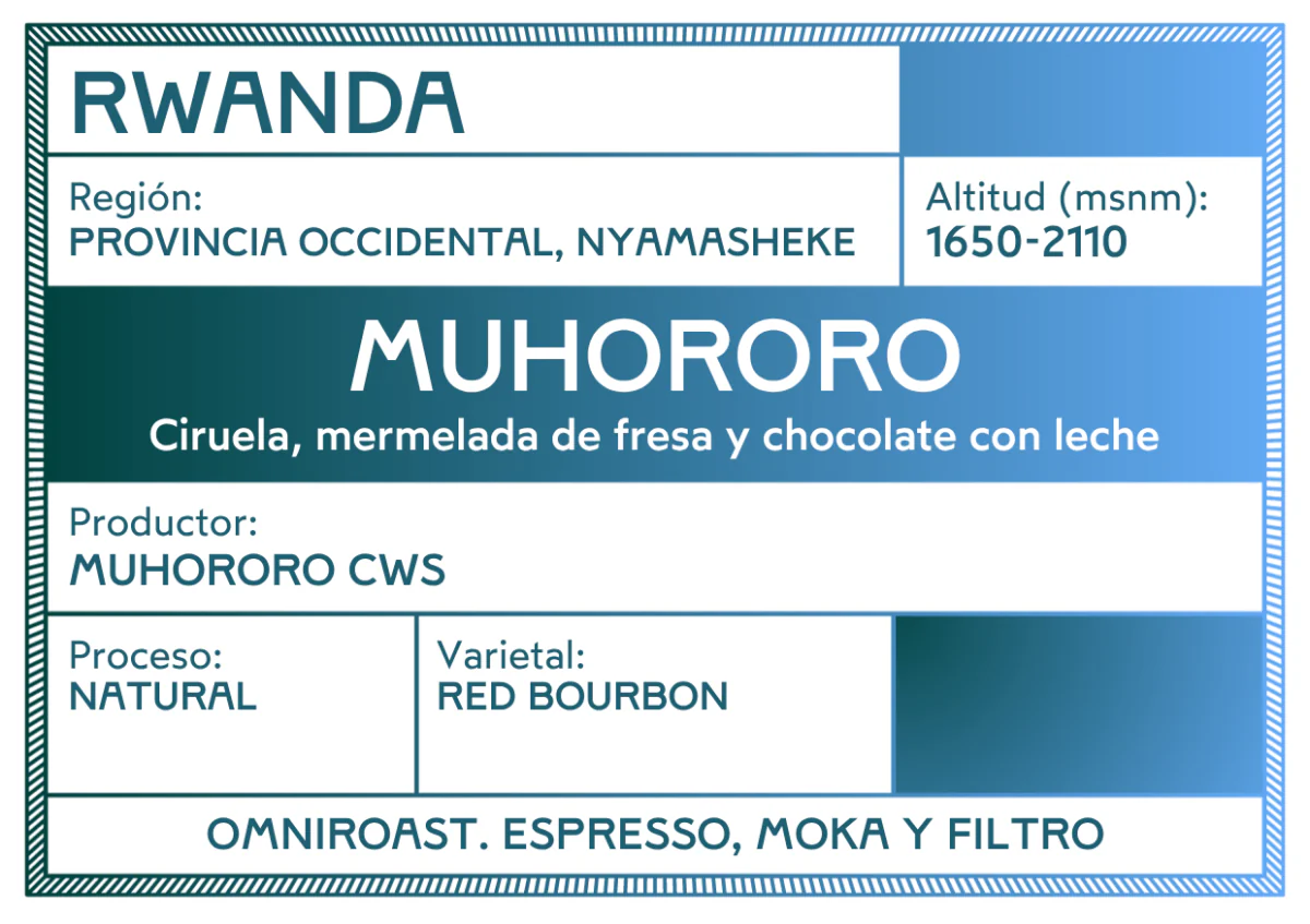 Muhororo. Café de Rwanda. Natural - Image 3