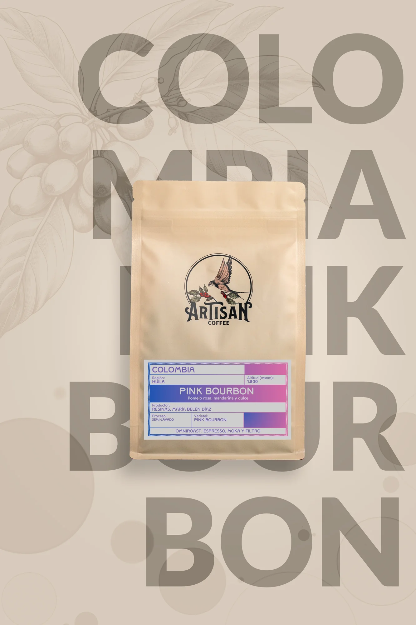 Pink Bourbon – Café de Colombia · Omniroast · Finca Resinas