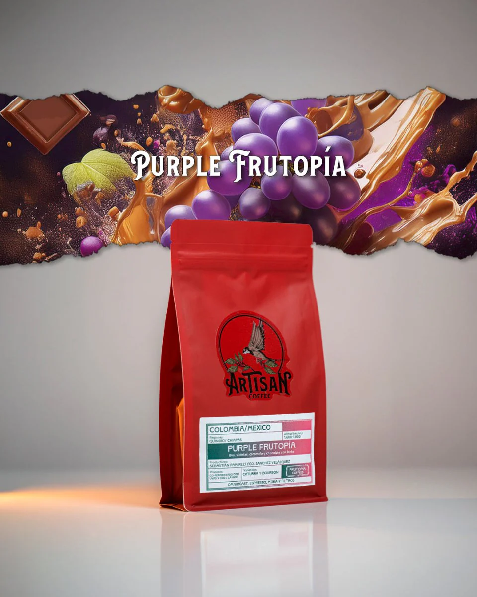 Purple Frutopía. Blend de cafés de Colombia y Mexico - Image 3