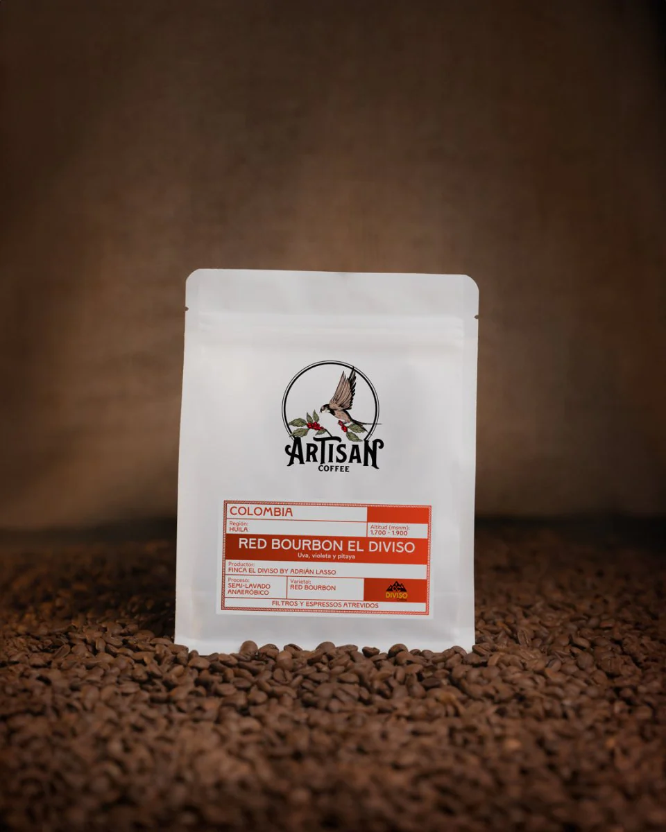 Red Bourbon Diviso. Huila. Café de Colombia. Semi-Lavado Anaeróbico