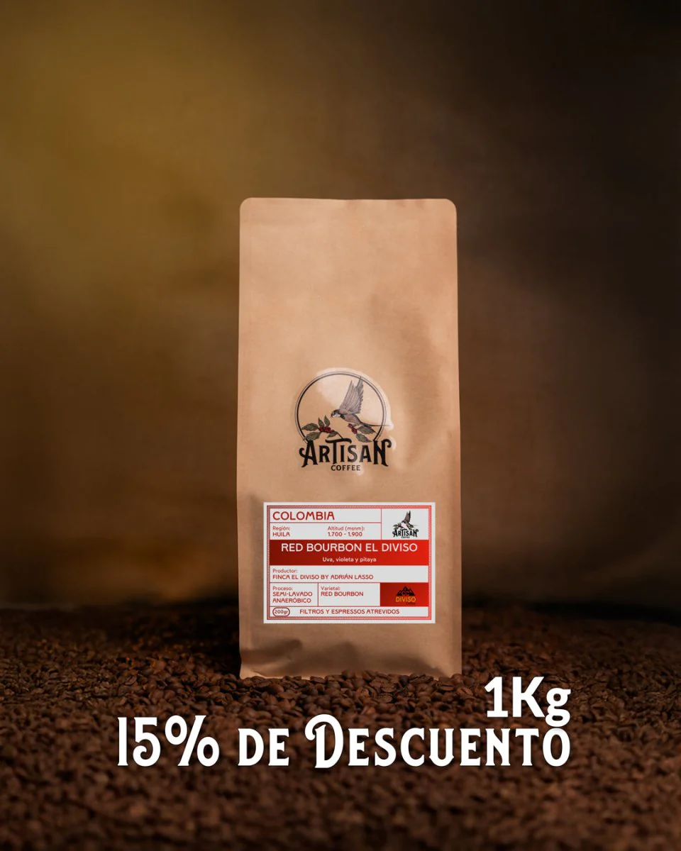 Red Bourbon Diviso. Huila. Café de Colombia. Semi-Lavado Anaeróbico - Image 3