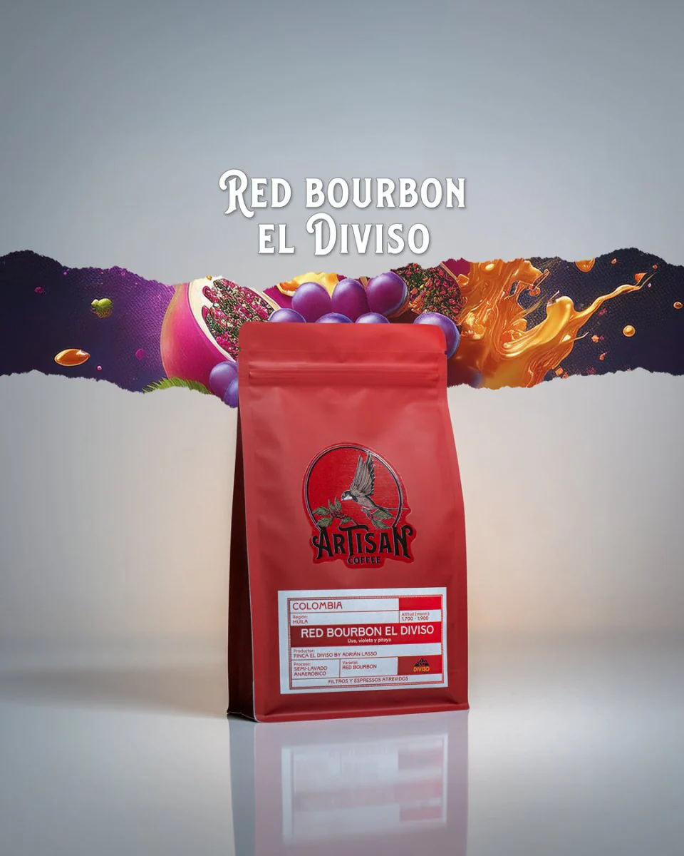 Red Bourbon Diviso. Huila. Café de Colombia. Semi-Lavado Anaeróbico - Image 4