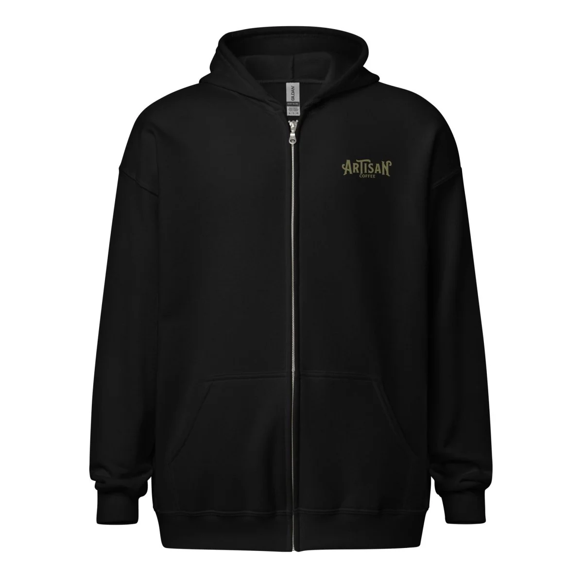 Sudadera gruesa Inpuslo x Artisan unisex con capucha y cremallera
