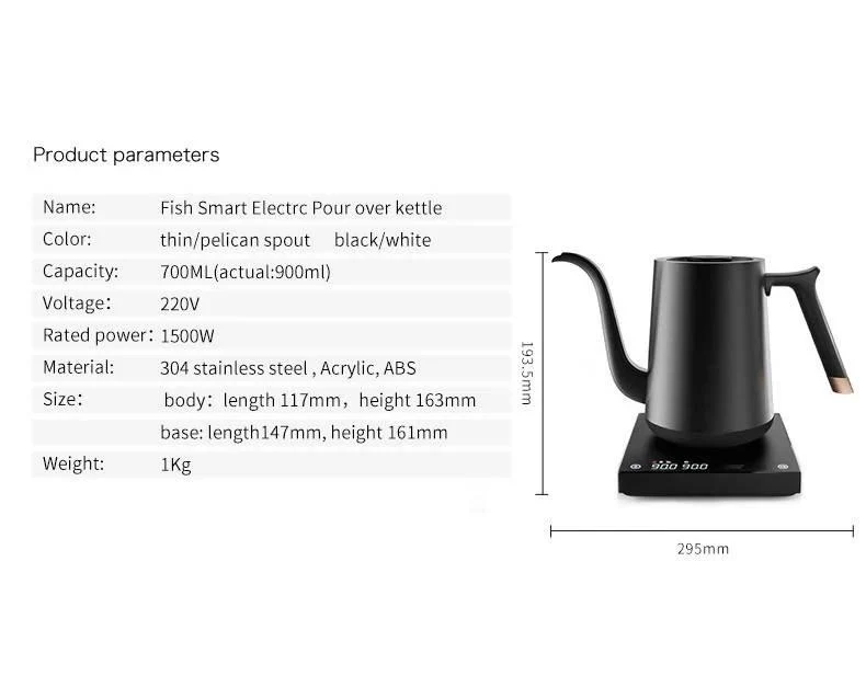 Timemore Fish Smart Electric Kettle - Image 3